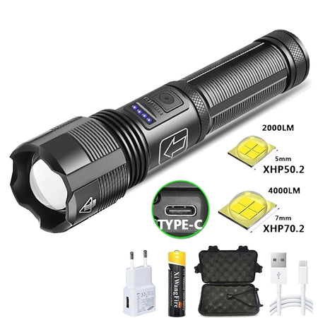 Waterproof Laser Military Flashlight
