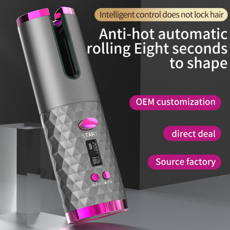 CORDLESS AUTOMATIC HAIR CURLER